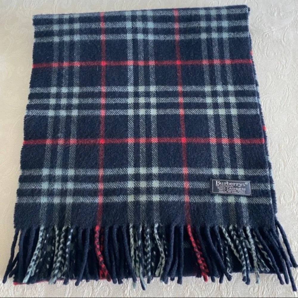 Burberry check cashmere scarf